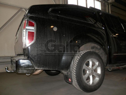 Фаркоп оцинкованный Galia N052C для Nissan Navara D40 2005-(паспорт и сертификат в комплекте)(без электрики)