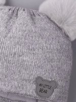 Шапка детская зимняя вязаная с ушками