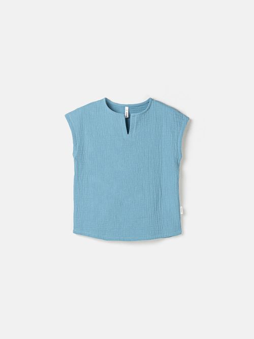 Рубашка муслиновая без рукавов 