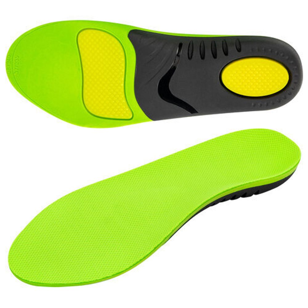 Стельки для кроссовок СПОРТИВНЫЕ КАРКАСНЫЕ, материал PU PRO SPORT, размер RU 36-37 / EU 37-38, с линиями выреза, SHEGRA (ШЕГРА), 700765