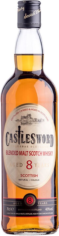Виски CastleSword Blended Malt 8 Years Old, 0.7 л.