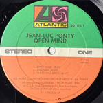 Виниловая пластинка Jean-Luc Ponty ‎– Open Mind LP