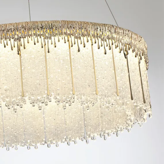 5091/80L L-VISION ODL25 563 золотой/стекло Люстра LED 80W 3700K 6796Лм CLEO