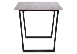 Стол раскладной Лота Лофт 140(180)х80х74 25 мм бетон / матовый черный