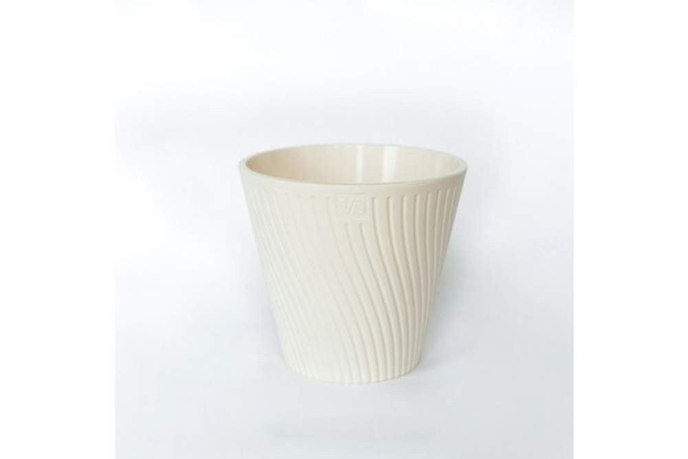 Горшок для цветов с дренажной системой  "Луи VipSet" 2,7 крем