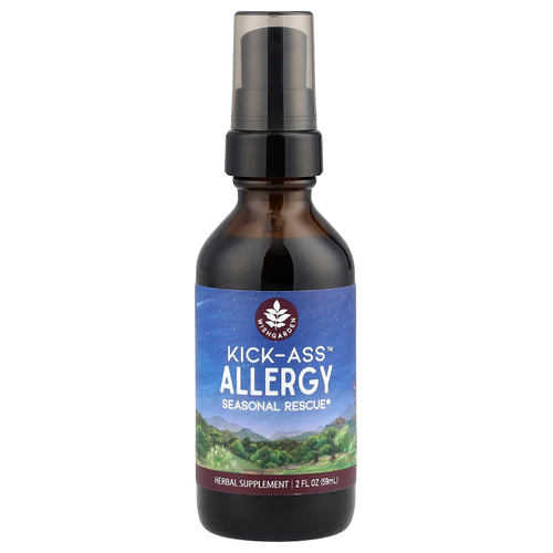 WishGarden Herbs, Kick-Ass ™ Allergy, сезонное средство от аллергии, 59 мл (2 жидк. Унции)