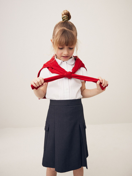 Юбка школьная для девочки Next Q76-894, Темно-серый