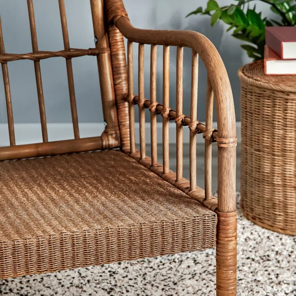 Кресло садовое - IKEA HOLMSTA, 73х62 см, коричневый, ХОЛЬМСТА ИКЕА