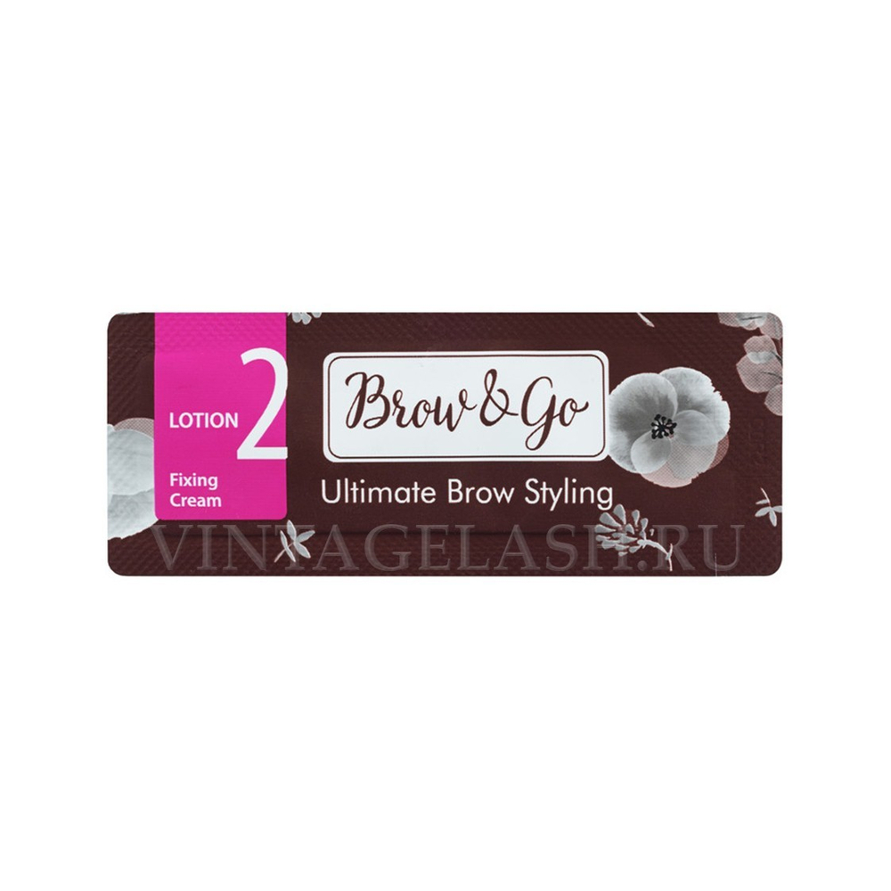 Состав для стайлинга бровей №2 Brow&Go Fixing Cream, саше 1 мл