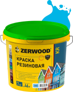 ZERWOOD KR Краска резиновая Голубая 7кг (ИжСинтез)