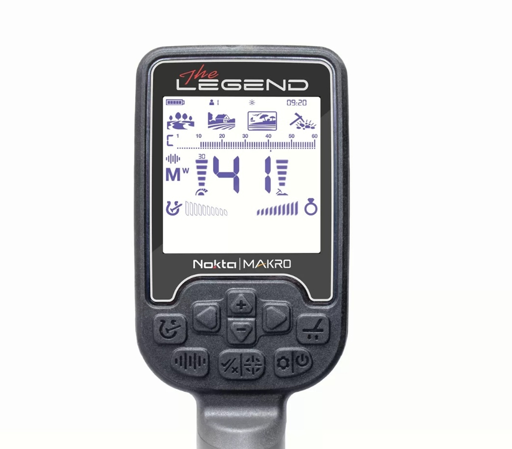 Металлоискатель Nokta Legend WHP с пинпоинтером Nokta AccuPoint (Катушка LG30, карбоновые штанги)