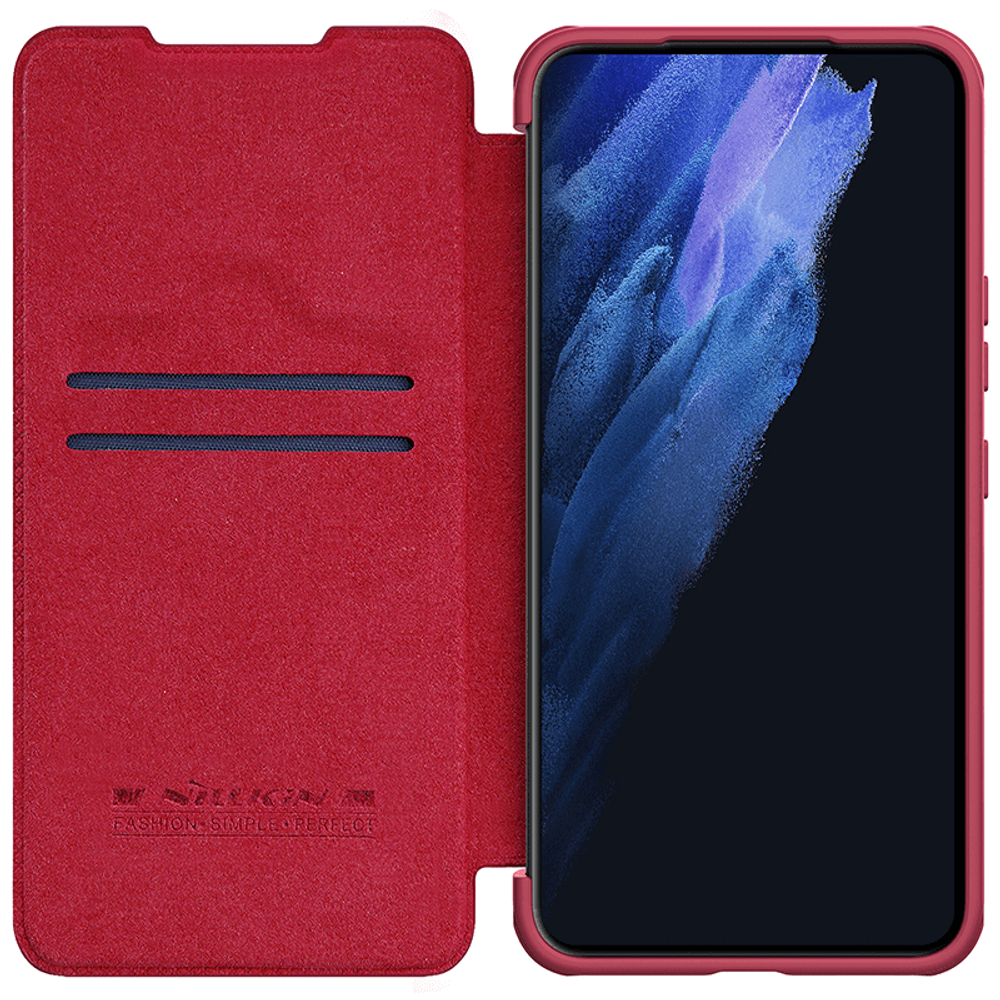 Кожаный чехол-книжка Nillkin Leather Qin Pro для Samsung Galaxy S22 Plus