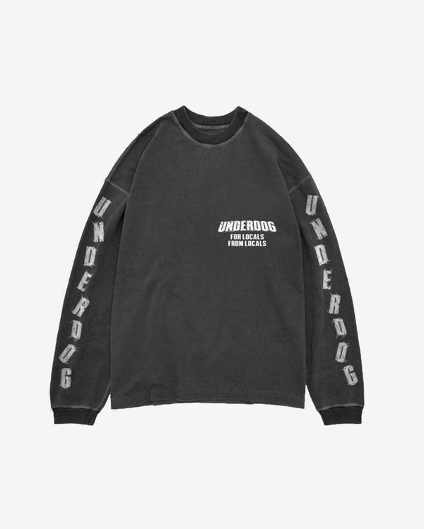 Лонгслив Stone Word Washed Grey серый - фото 2