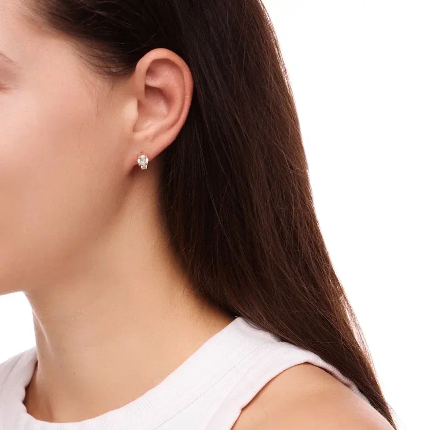 Серьги Золотой Деликатный Микс – Кристальные