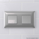 Рамка "Avanti", "Закаленная сталь", 2 поста (4 мод.)