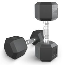 Гантель гексагональная UNIX Fit обрезиненная 10 кг / шт.