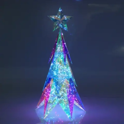 Сувенир светодиодный «Звездная ёлка» 28*23*53 см, 200 ламп LED, USB, Белый