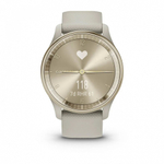Часы Garmin Vivomove Trend , French Gray, Silicone WW, безель цвета кремового золота, серый ремешок, 010-02665-02