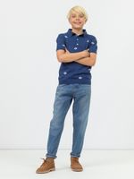 Поло для мальчика с коротким рукавом AT1084 сапфировый