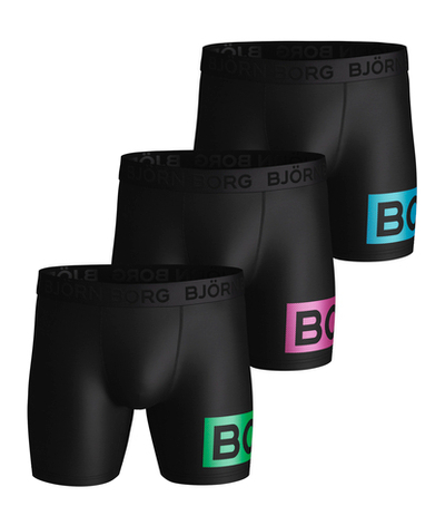 Мужские спортивные боксеры Björn Borg Radiate Per Shorts - black green
