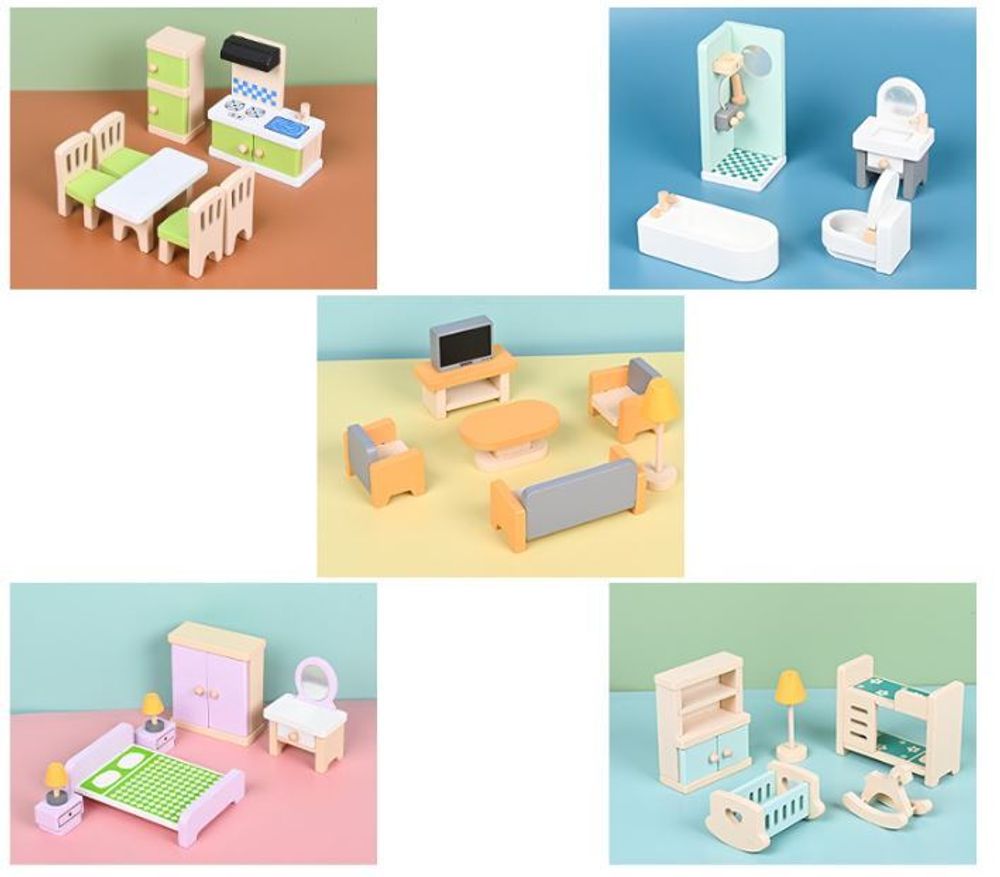 Деревянный игрушечный набор &quot;Furniture&quot;
