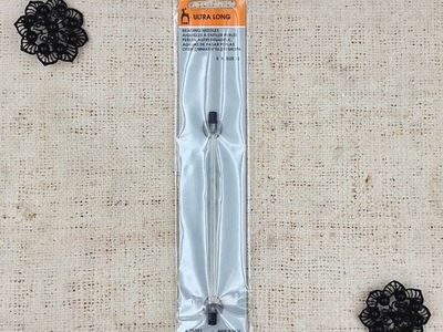 Иглы ручные для бисера/бусин супердлинные "PONY" 07003/02 №12, 5 игл