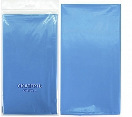 Скатерть ПЭТ Голубой 120*160 см
