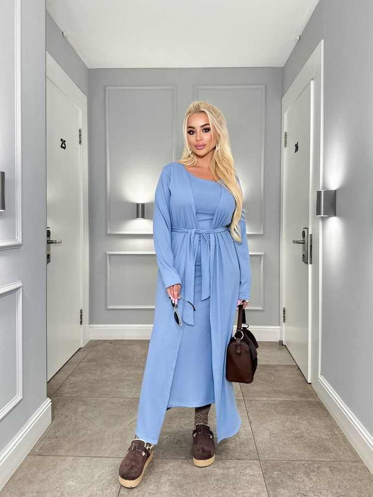 Платье с кардиганом УК-973-3 Фабрика Моды