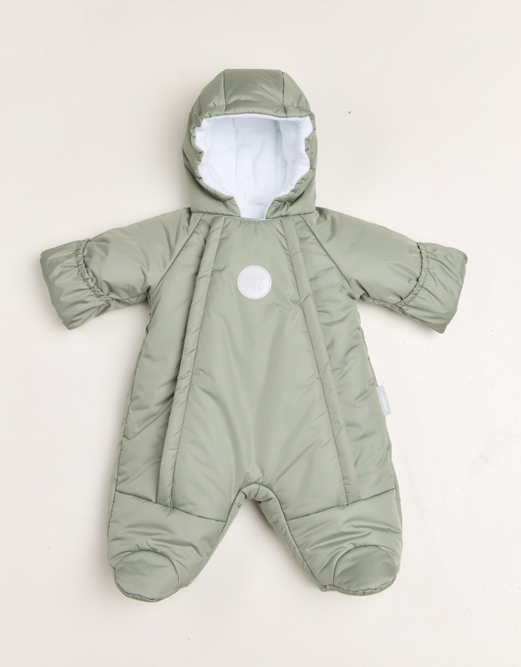 Комбинезон зимний для новорожденных Оливка