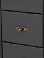 Комод, 91х42х125, Susanna, с ящиками для одежды, витрина, из массива дерева, MAKOSA