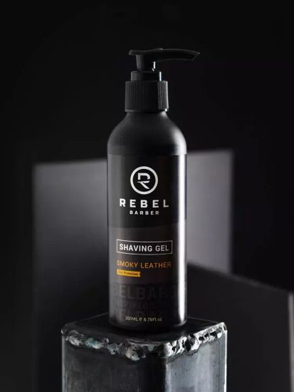 Премиальный гель для бритья REBEL BARBER Smoky Leather 200 мл
