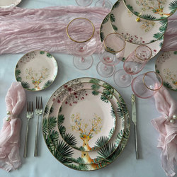 Закусочная/салатная тарелка 22см First Lady Зачарованный лес