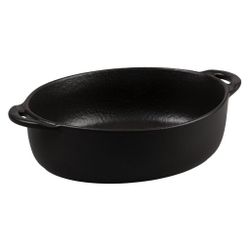 Блюдо овальное 18,5*15 см h5,3 см 850 мл с ручками Smooth Black Raw Stellar P.L. Proff Cuisine [4]