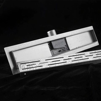 Трап канализационный углов, 40 мм, 800х70 мм, Gappo, нерж сталь, G88007-1