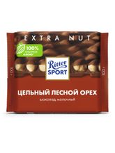 Шоколад молочный Ritter Sport Цельный лесной орех 100 г
