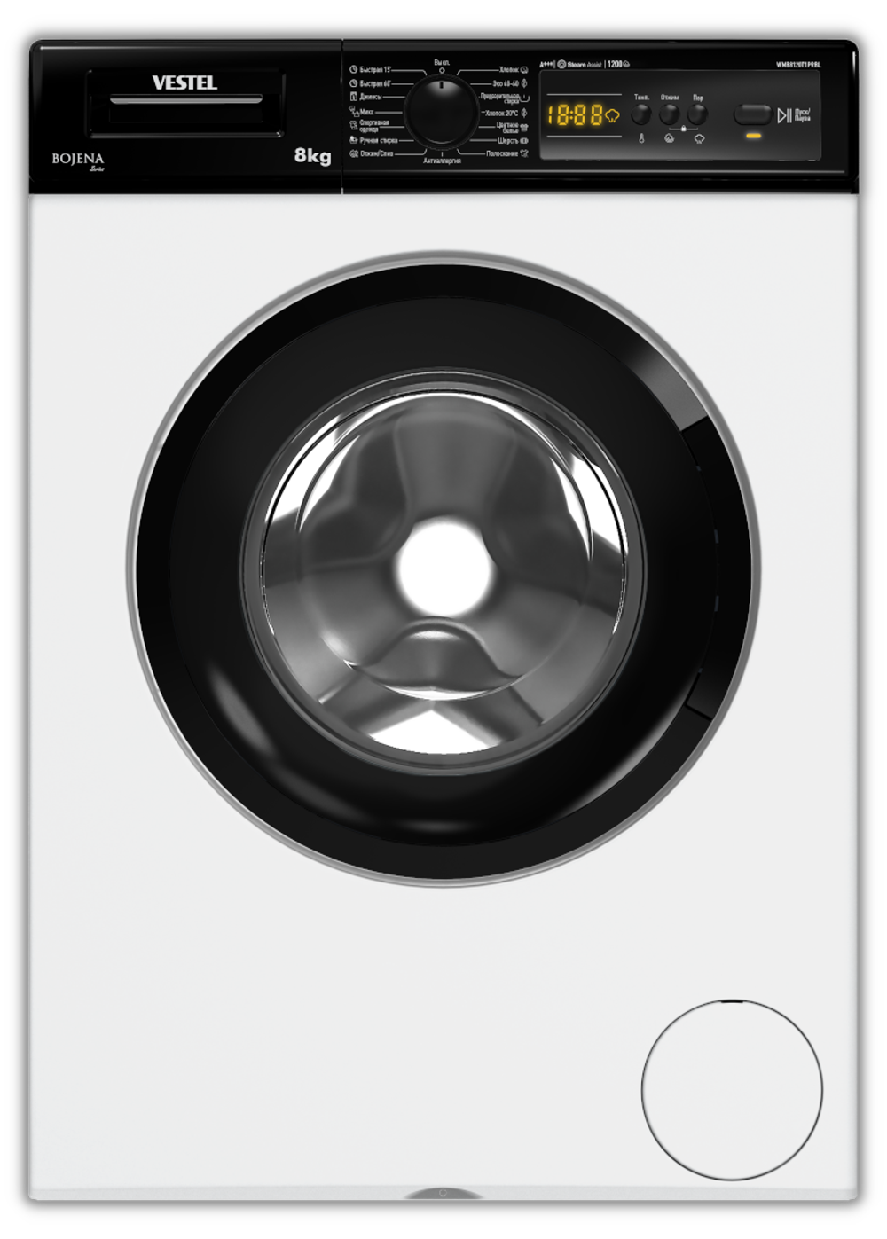 Стиральная машина с паром VESTEL Bojena WMB 8120 T1PRBL