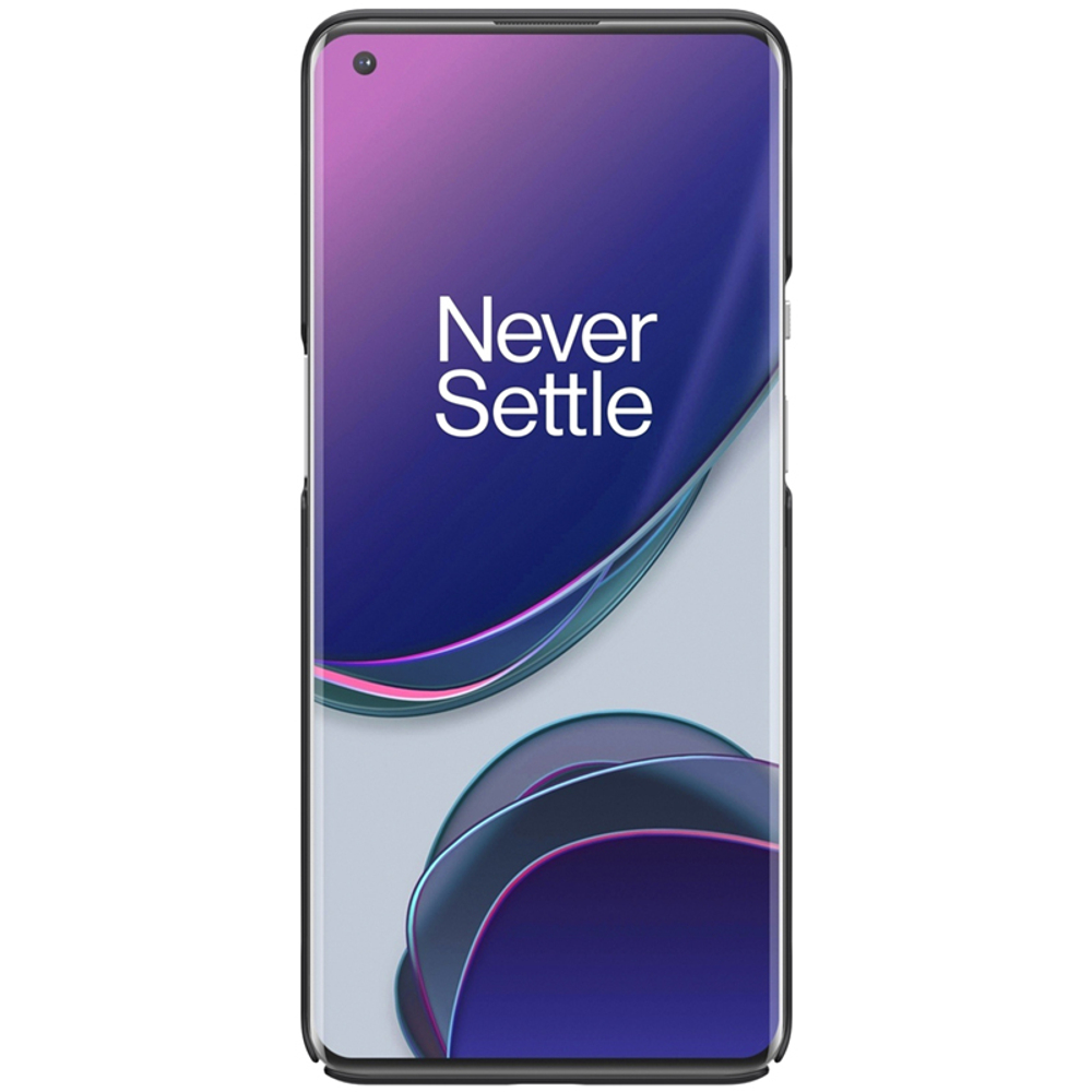 Тонкий чехол черного цвета от Nillkin для OnePlus 9 Pro, серия Super Frosted Shield