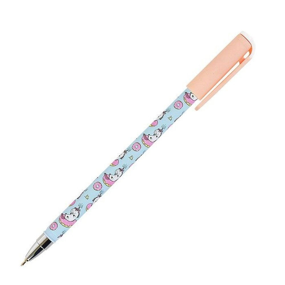 Ручка шариковая LOREX "Slim Soft. Ilegally cute. Unicorn" синяя, 0,5мм