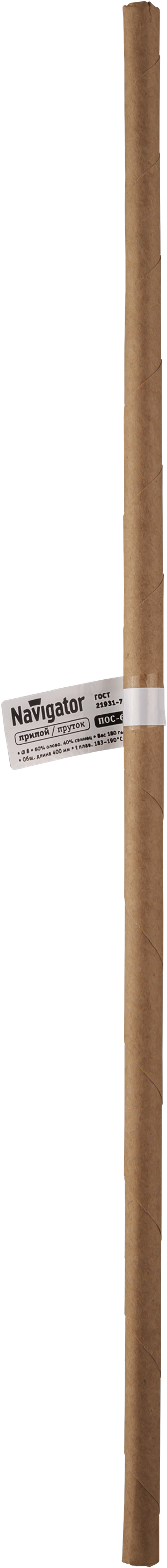 Припой Navigator 93 739 NEM-Pos06-61-8-180-1 (пруток, 8*400мм, 180гр)