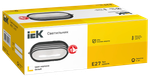 Светильник НПП1407 белый/овал ресничка 60Вт IP54 IEK