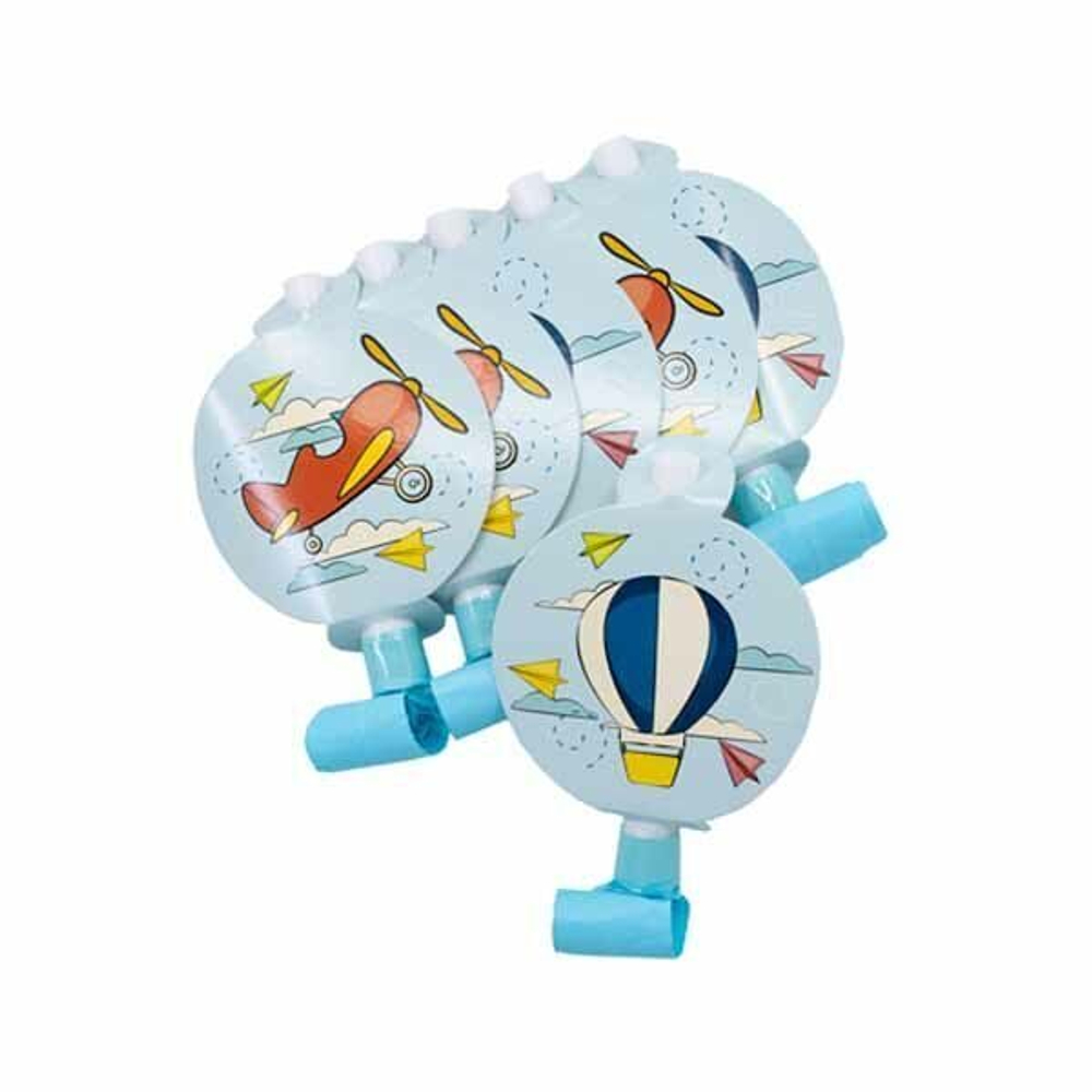 Языки-гудки с картинкой Самолётики, 6 шт