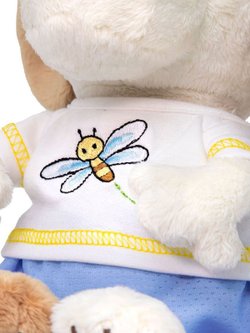 Мягкая игрушка Бартоломей Baby в футболке со стрекозой 20см, в коробке