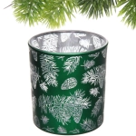 Подсвечник «Зимняя хвоя» 7*7,8 см, Изумруд