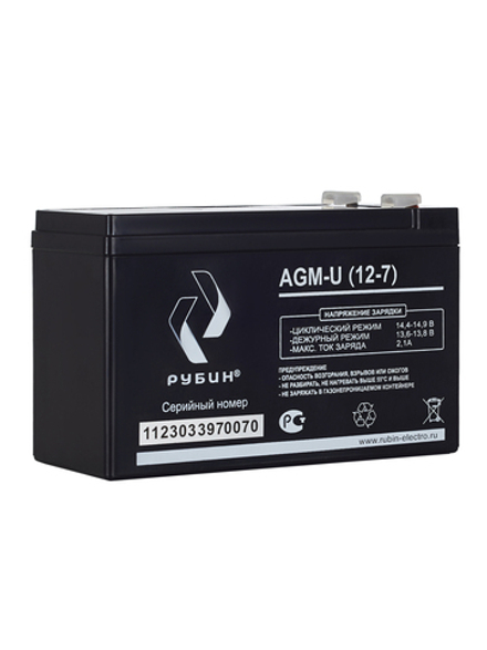 Аккумулятор РУБИН 12V 7Ah AGM