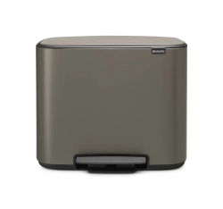 Brabantia Контейнер для мусора Bo 3х11л с сегрегацией, платина