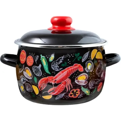 Кастрюля эмалированная 3л «Лобстер» Appetite