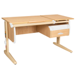 Растущая парта Дэми СУТ 25 с навесной тумбой (1200×610 мм)