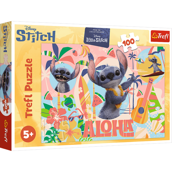 Puzzles - &quot;100&quot; - Stitch and friends in action / Disney Stitch The Movie