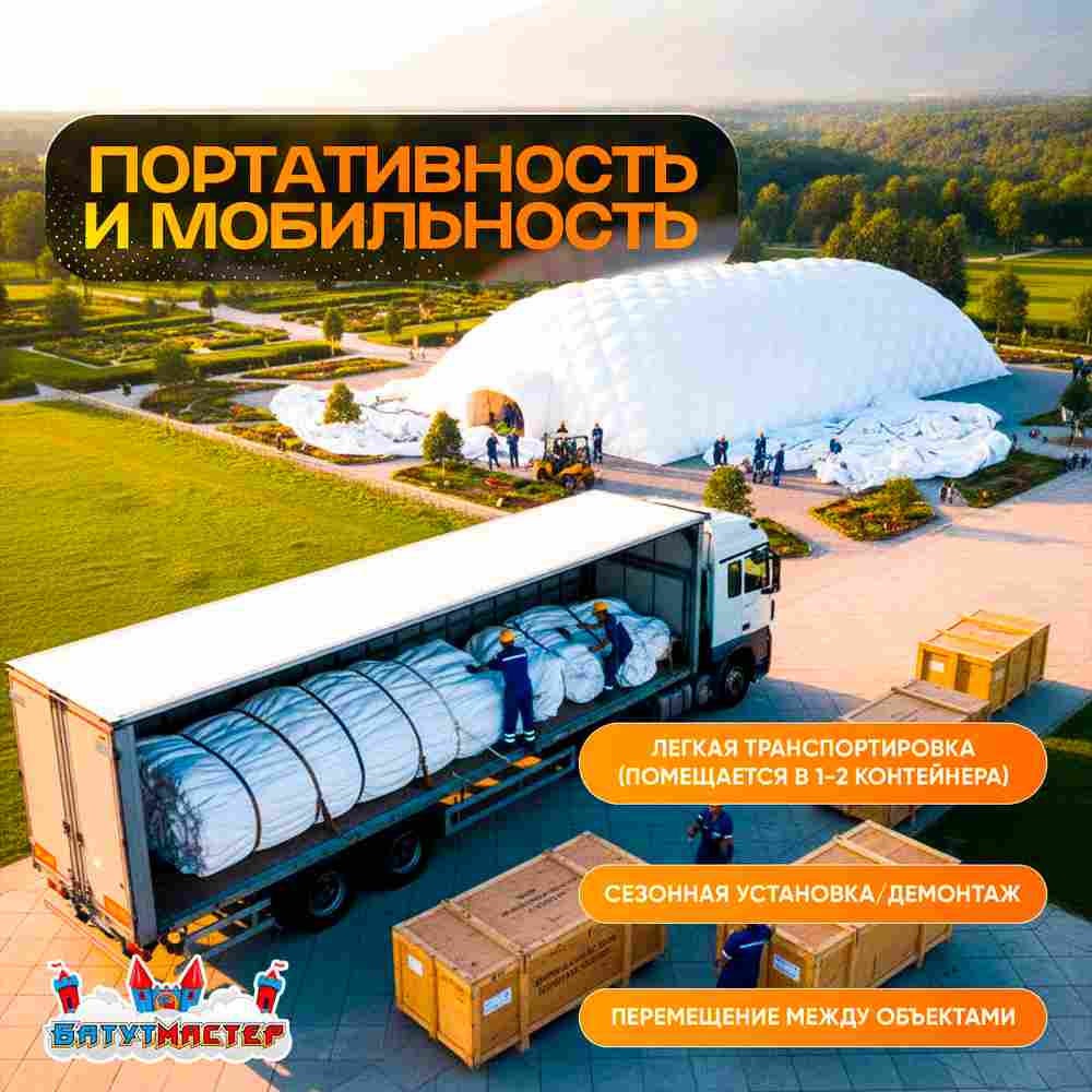 Крытый манеж для футбола Игровое пространство, 45x24x9 м