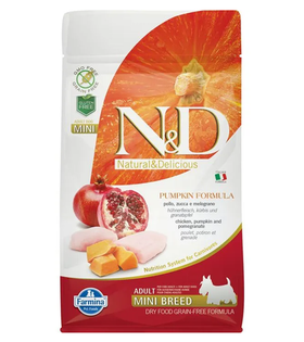Фармина N/D беззерновой для собак мелких пород пород (Курица, Гранат, Тыква) 800гр.